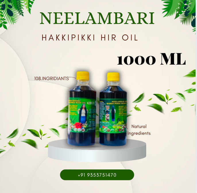 KARNATAKA HAKKI PIKKI NEELAMBARI HAERBAL HAIR OIL